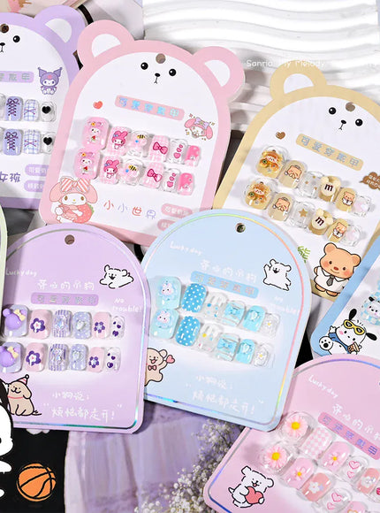 KissICON KissIcon Kids Kuromi Press On Nails With Jelly