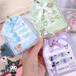 KissICON KissIcon Kids Kuromi Press On Nails With Jelly