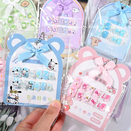 KissICON KissIcon Kids Kuromi Press On Nails With Jelly