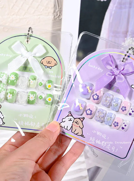 KissICON KissIcon Kids Kuromi Press On Nails With Jelly