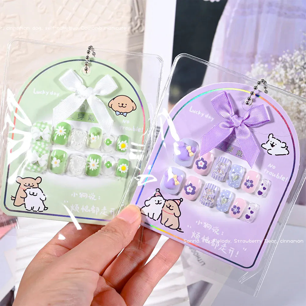 KissICON KissIcon Kids Kuromi Press On Nails With Jelly