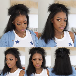 KissICON Kissicon Kinky Straight Clip In Wig