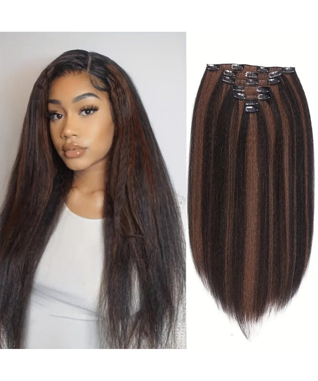 KissICON Kissicon Kinky Straight Clip In Wig