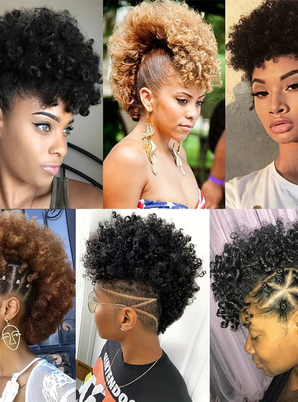 KissICON [KissIcon]KKSILK Afro High Puff Ponytail - Drawstring Bangs