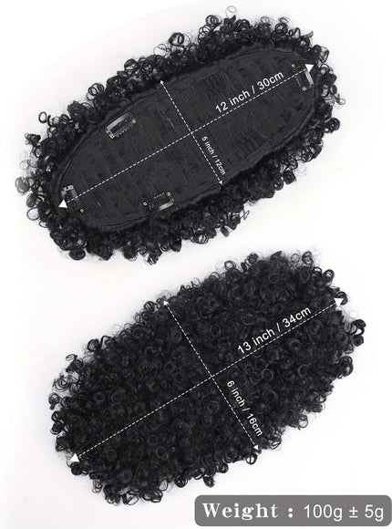 KissICON [KissIcon]KKSILK Afro High Puff Ponytail - Drawstring Bangs