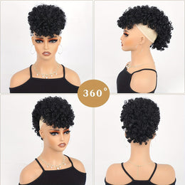 KissICON [KissIcon]KKSILK Afro High Puff Ponytail - Drawstring Bangs