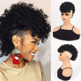 KissICON [KissIcon]KKSILK Afro High Puff Ponytail - Drawstring Bangs