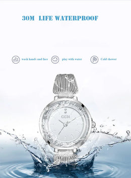 KissICON KissIcon Ladies Watch - Flowing Sand Diamond Strap