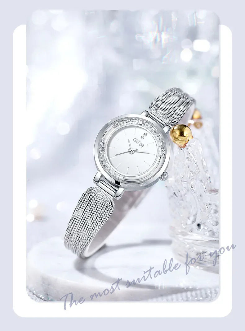KissICON KissIcon Ladies Watch - Flowing Sand Diamond Strap