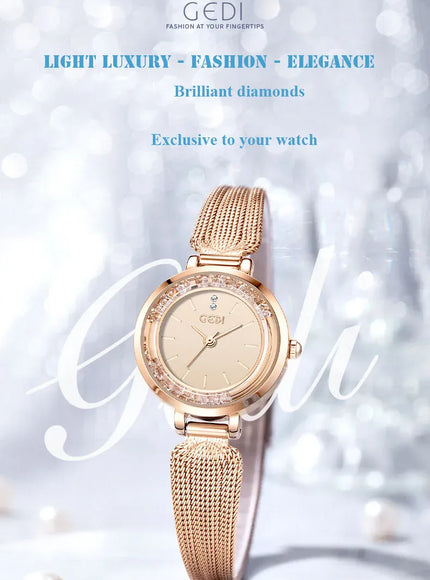 KissICON KissIcon Ladies Watch - Flowing Sand Diamond Strap