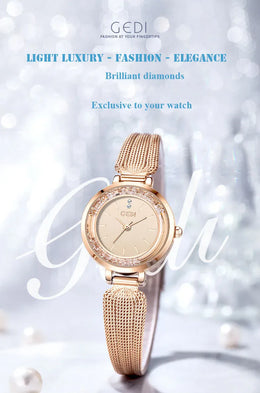 KissICON KissIcon Ladies Watch - Flowing Sand Diamond Strap