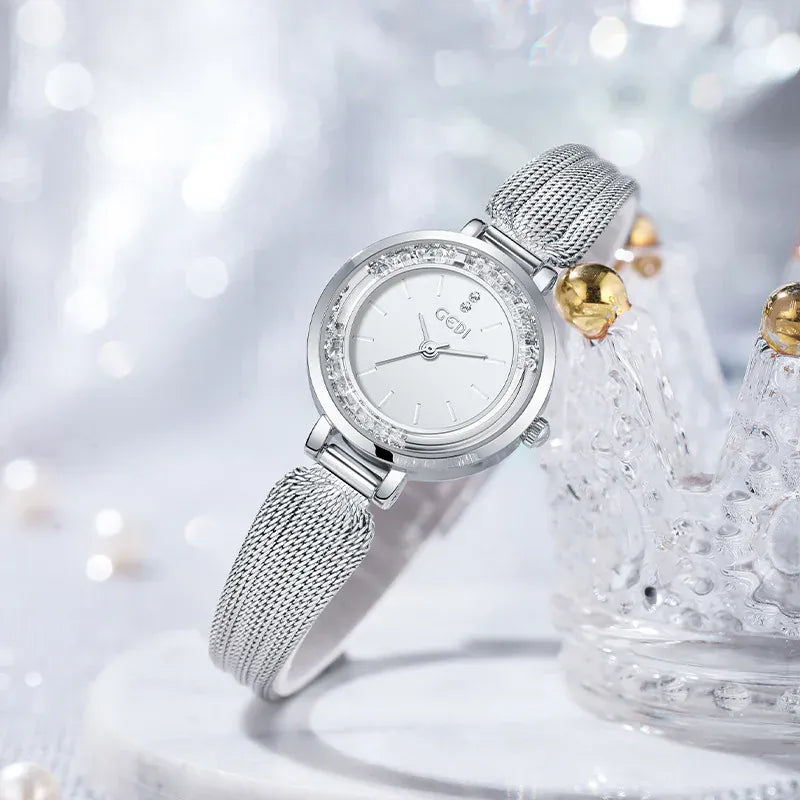 KissICON KissIcon Ladies Watch - Flowing Sand Diamond Strap