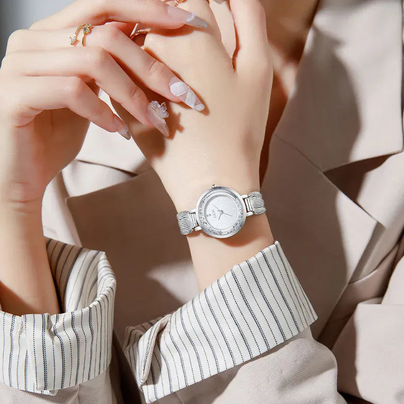 KissICON KissIcon Ladies Watch - Flowing Sand Diamond Strap