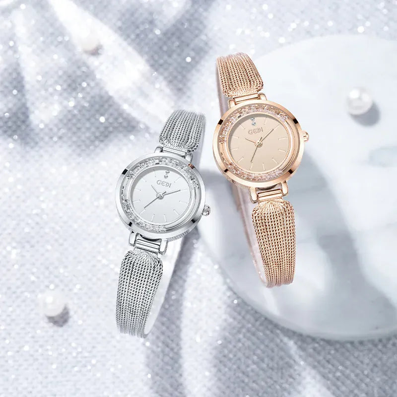 KissICON KissIcon Ladies Watch - Flowing Sand Diamond Strap