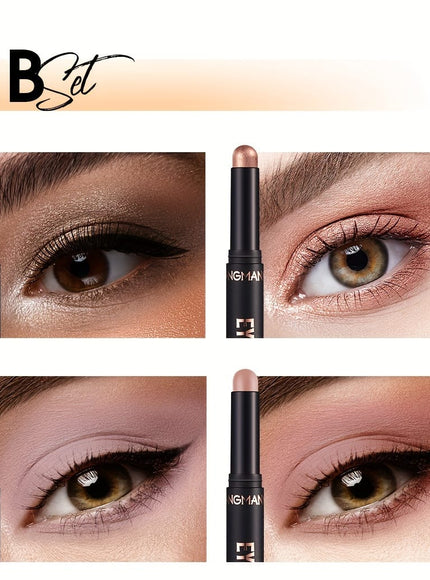 KissICON KissIcon Langmanni Eyeshadow Sticks Set - Waterproof Colors