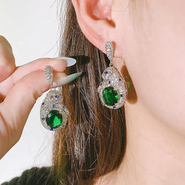 KissICON KissIcon Leopard 925 Silver-Plated - Shiny Green Zircon