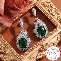 KissICON KissIcon Leopard 925 Silver-Plated - Shiny Green Zircon