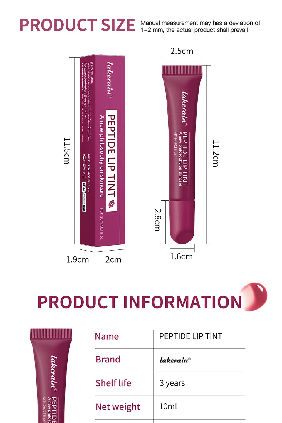 KissICON KissIcon Lip Hydrating Glitter Lip Gloss High Shine