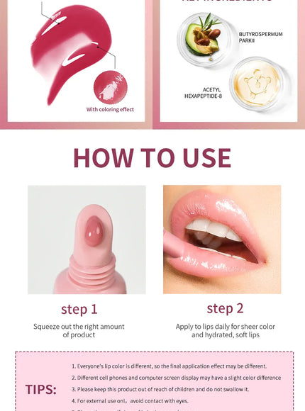 KissICON KissIcon Lip Hydrating Glitter Lip Gloss High Shine