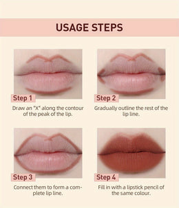 KissICON KissIcon Lipstick Lipliner Set- Matte Waterproof Lip Liner