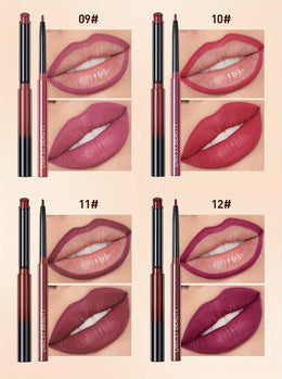 KissICON KissIcon Lipstick Lipliner Set- Matte Waterproof Lip Liner