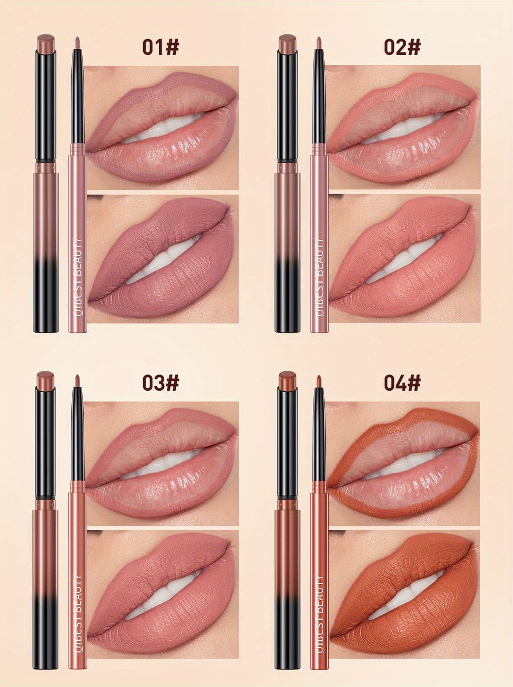 KissICON KissIcon Lipstick Lipliner Set- Matte Waterproof Lip Liner