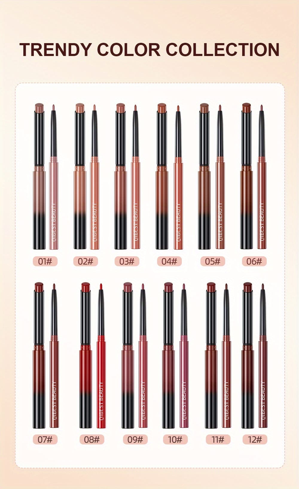 KissICON KissIcon Lipstick Lipliner Set- Matte Waterproof Lip Liner