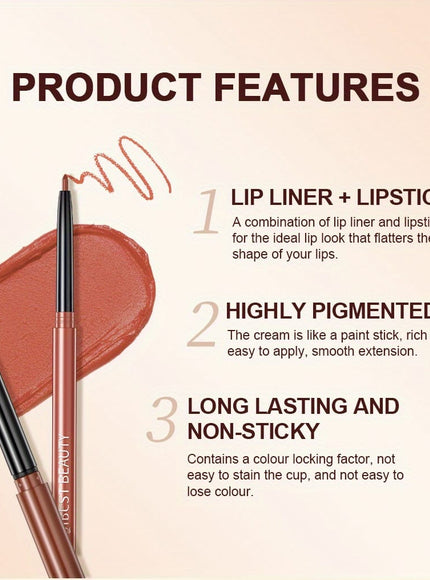 KissICON KissIcon Lipstick Lipliner Set- Matte Waterproof Lip Liner