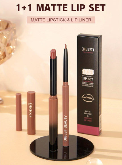 KissICON KissIcon Lipstick Lipliner Set- Matte Waterproof Lip Liner