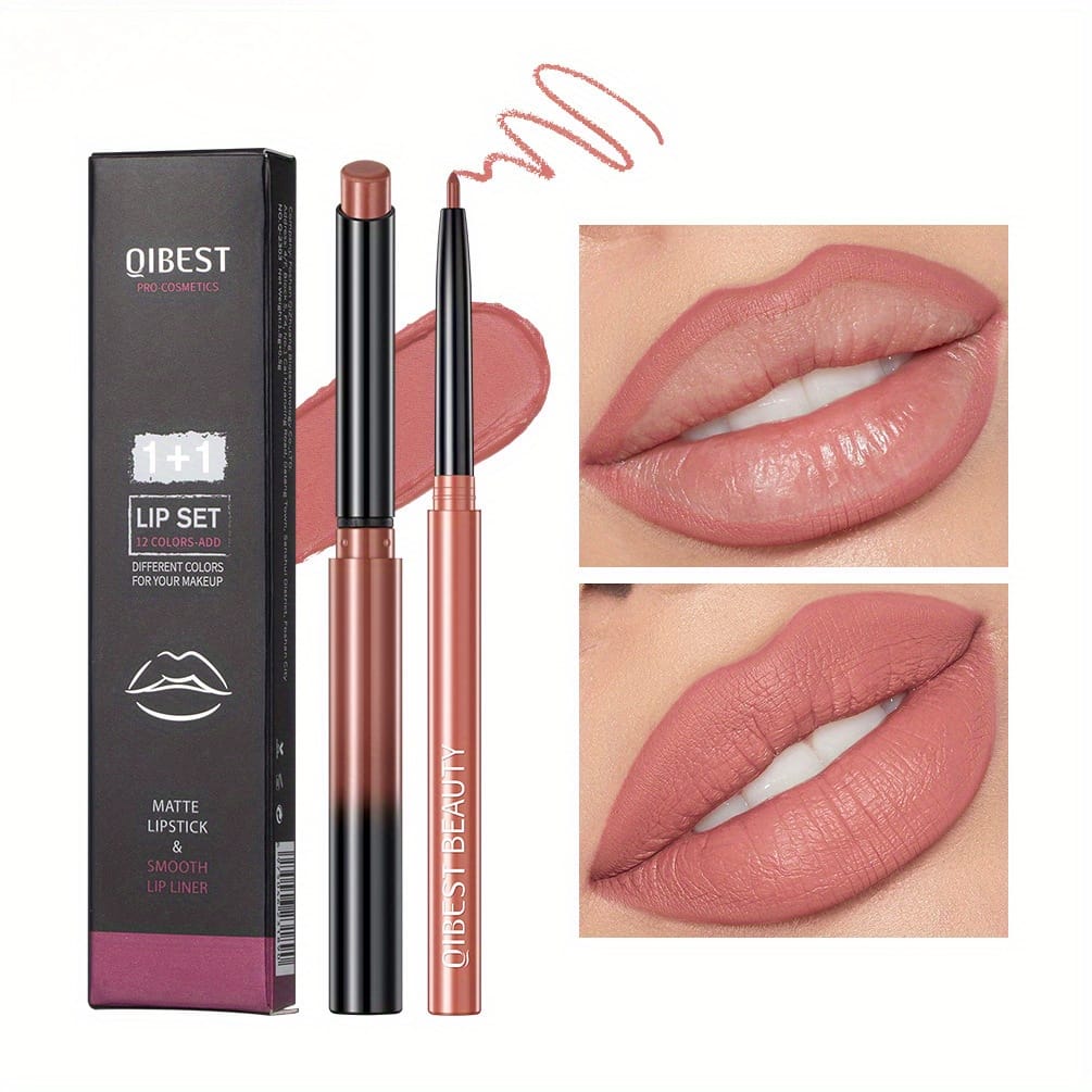 KissICON KissIcon Lipstick Lipliner Set- Matte Waterproof Lip Liner