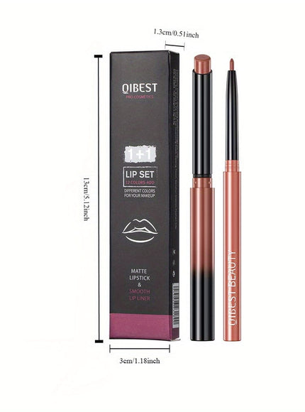 KissICON KissIcon Lipstick Lipliner Set- Matte Waterproof Lip Liner