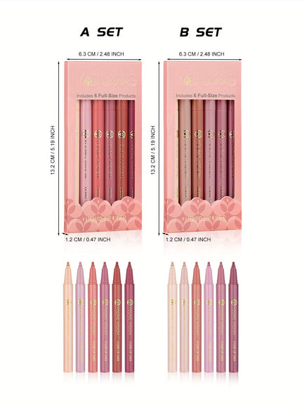 KissICON KissIcon Liquid Lipstick Set - 6 Pcs, Durable