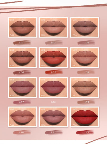 KissICON KissIcon Long-Lasting Waterproof Lip Liner - Rich Pigment
