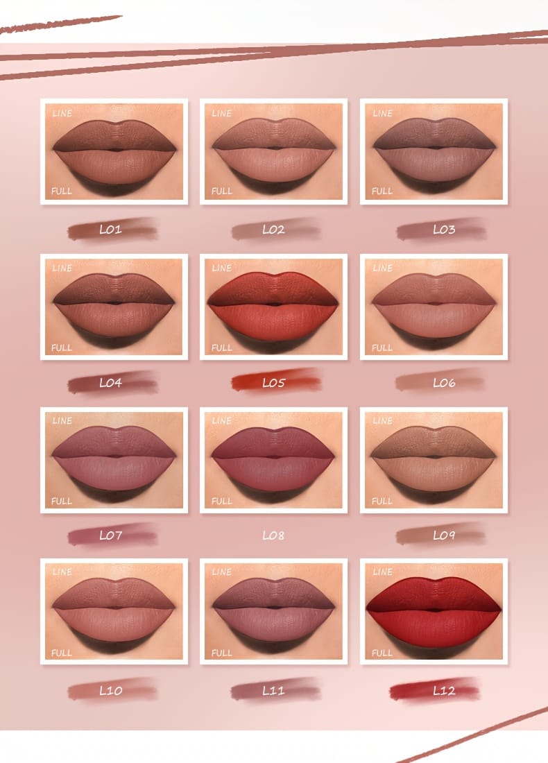 KissICON KissIcon Long-Lasting Waterproof Lip Liner - Rich Pigment