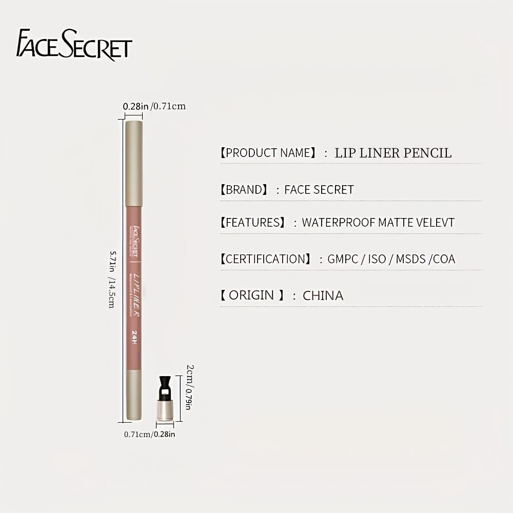 KissICON KissIcon Long-Lasting Waterproof Lip Liner - Rich Pigment