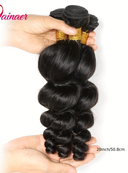 KissICON KissIcon Loose Wave Brazilian Hair Bundles - Natural