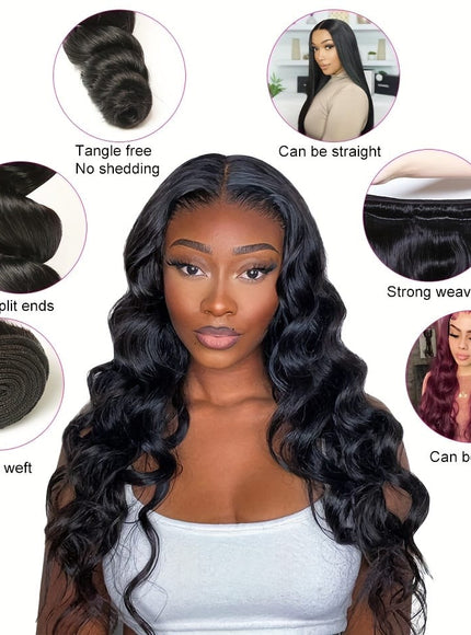 KissICON KissIcon Loose Wave Bundles Brazilian Hair No Shedding