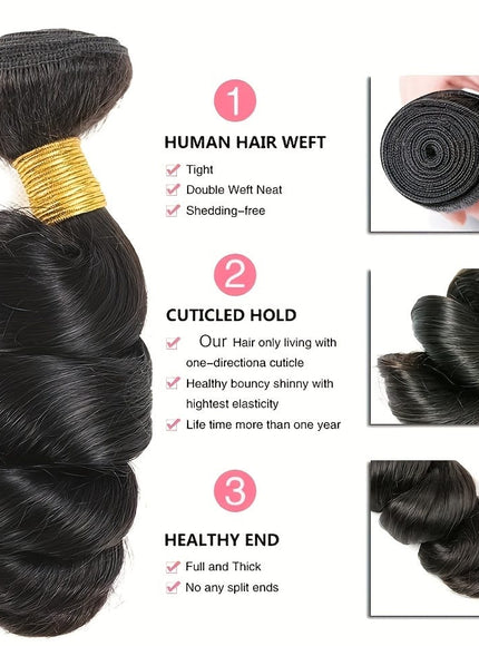 KissICON KissIcon Loose Wave Bundles - Virgin Hair 3