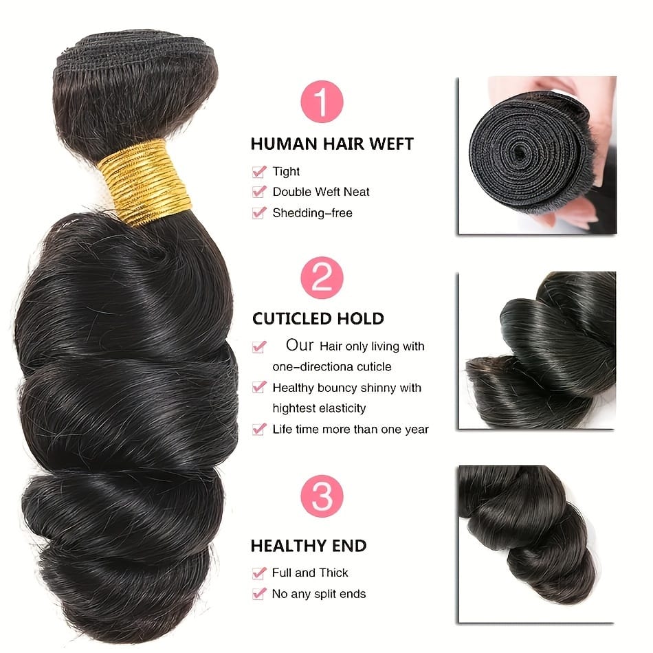 KissICON KissIcon Loose Wave Bundles - Virgin Hair 3
