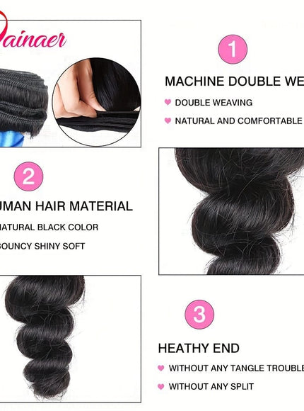 KissICON KissIcon Loose Wave Hair Bundles - Unprocessed Virgin