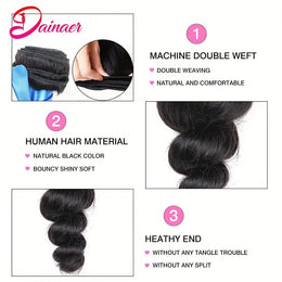 KissICON KissIcon Loose Wave Hair Bundles - Unprocessed Virgin