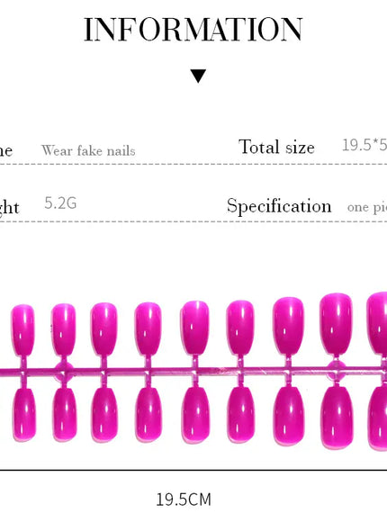 KissICON KissIcon LULAA 24Pcs Press On Acrylic Nails Detachable