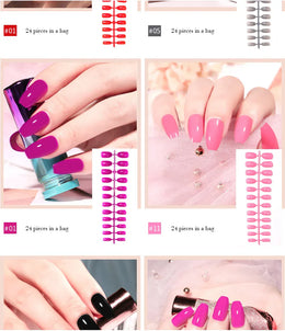 KissICON KissIcon LULAA 24Pcs Press On Acrylic Nails Detachable