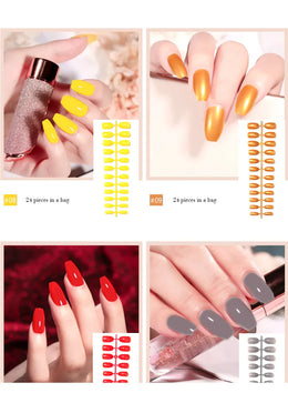 KissICON KissIcon LULAA 24Pcs Press On Acrylic Nails Detachable