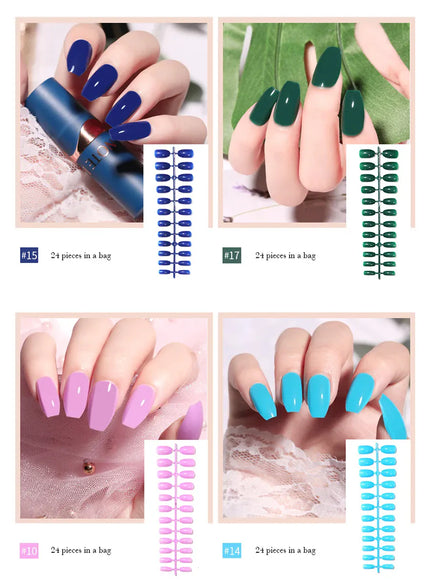 KissICON KissIcon LULAA 24Pcs Press On Acrylic Nails Detachable