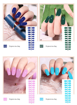 KissICON KissIcon LULAA 24Pcs Press On Acrylic Nails Detachable