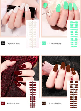KissICON KissIcon LULAA 24Pcs Press On Acrylic Nails Detachable