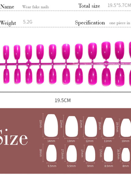 KissICON KissIcon LULAA 24Pcs Press On Acrylic Nails Detachable