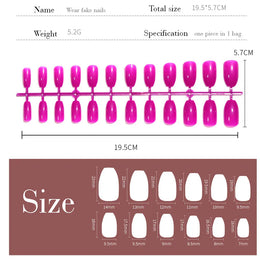 KissICON KissIcon LULAA 24Pcs Press On Acrylic Nails Detachable