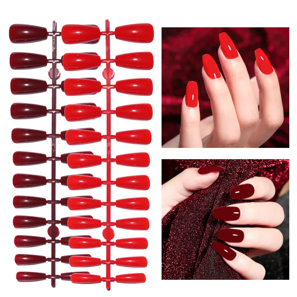 KissICON KissIcon LULAA 24Pcs Press On Acrylic Nails Detachable
